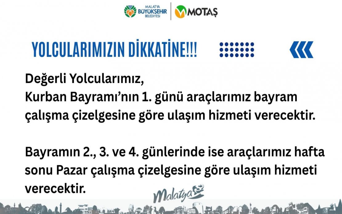 YOLCULARIMIZIN DİKKATİNE !